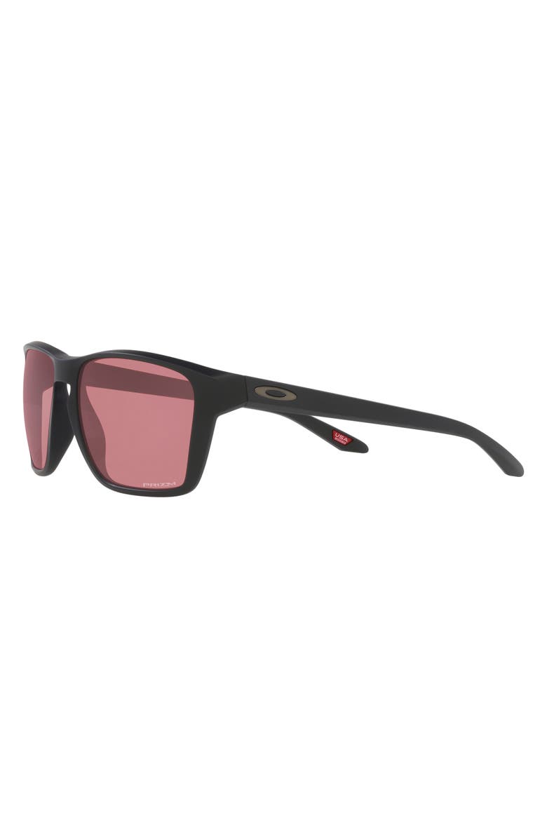 Oakley Sylas 60mm Prizm<sup>™</sup> Rectangular Sunglasses, Alternate, color, Matte Black