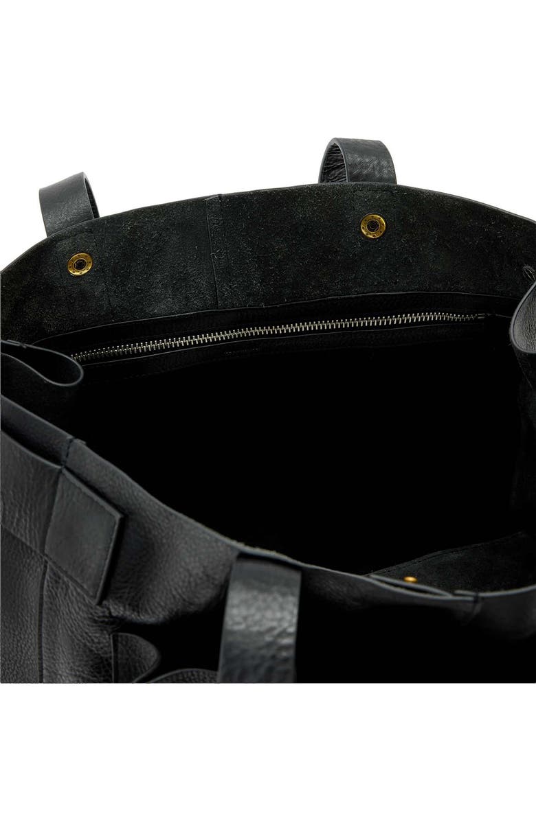 AllSaints Ursa Leather Tote, Alternate, color, Black