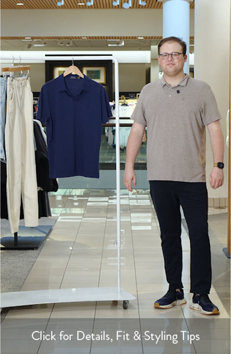 Johnny Collar Cotton & Linen Pocket Polo, sales video thumbnail