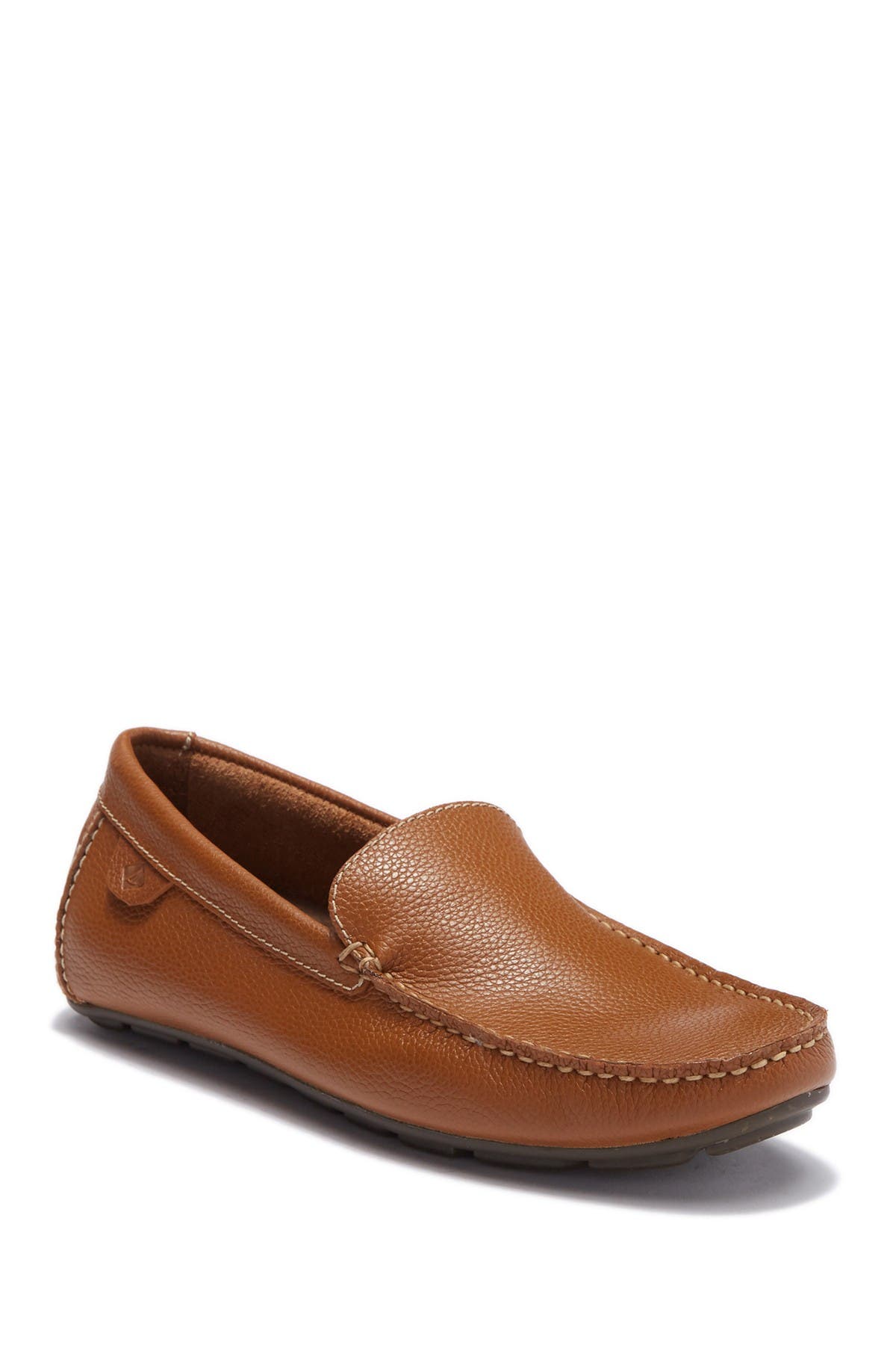 Sperry Wave Leather Venetian Driver - Wide Width Available, Main, color, Tan