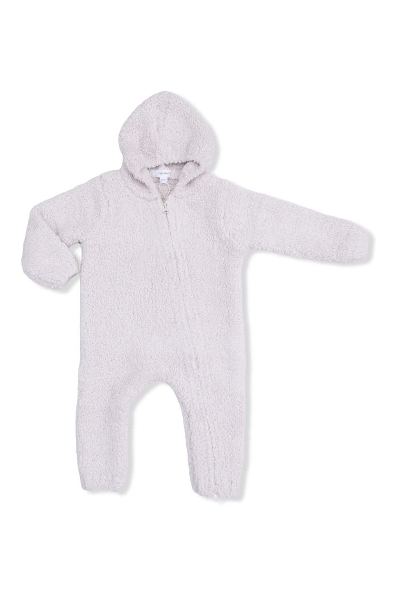 Kids' Hooded Fleece Romper, Main, color, NATURAL