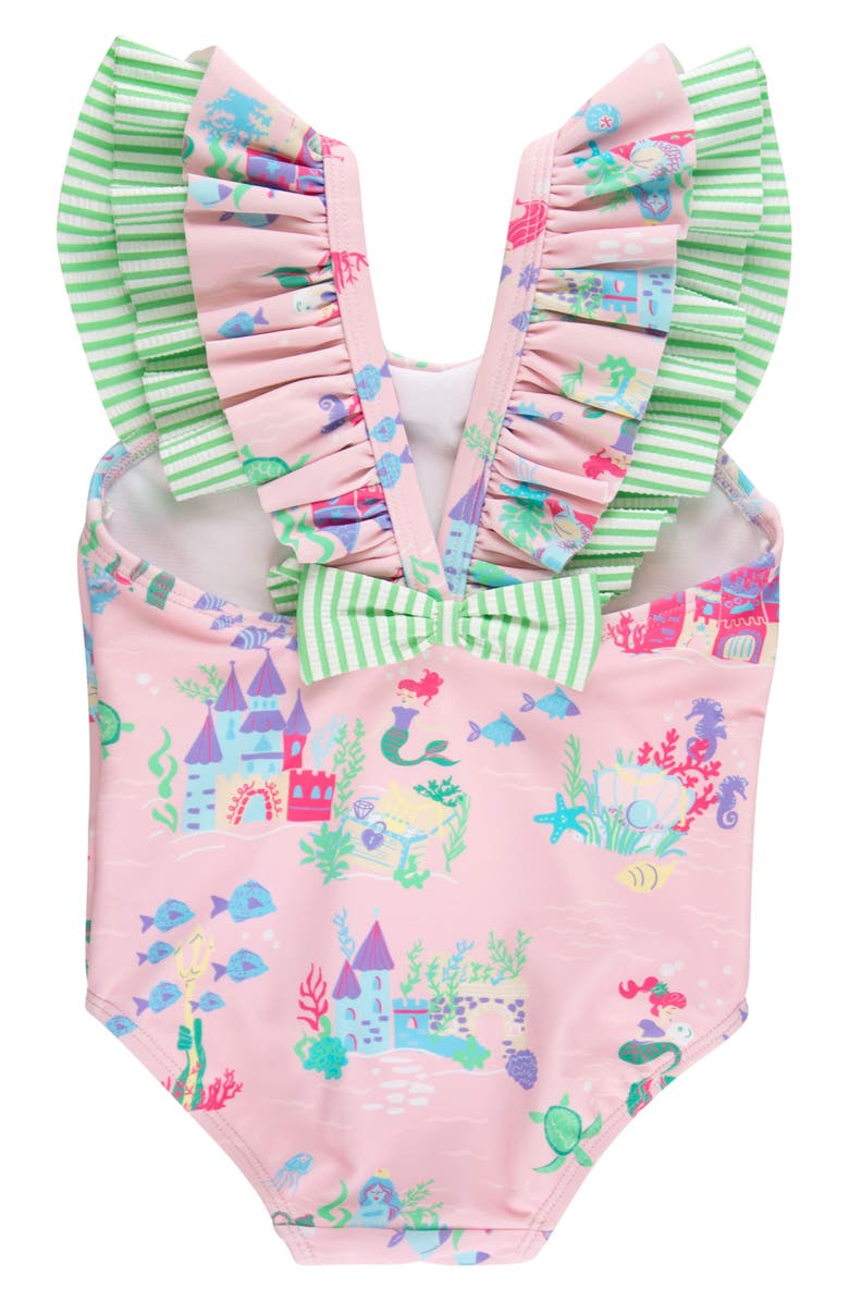 RuffleButts Kids' Magic Mermaid One-Piece Swimsuit, Alternate, color, Pink