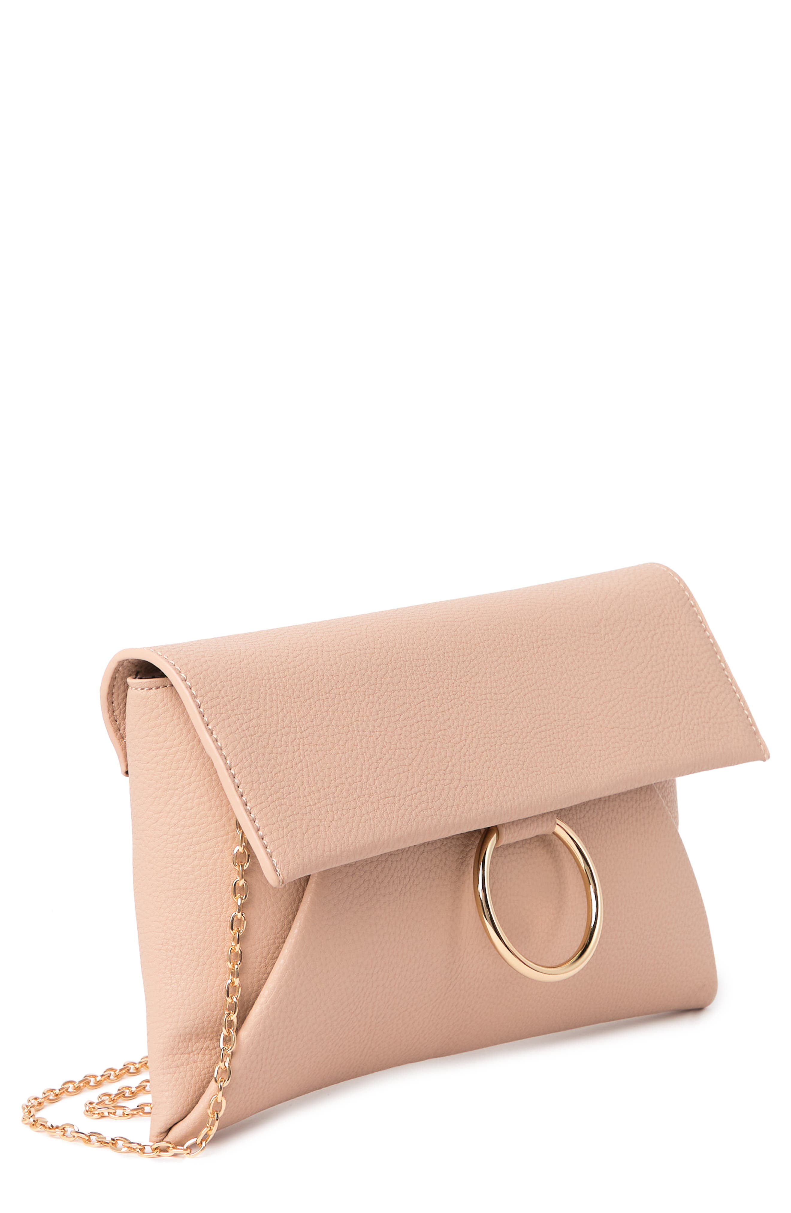 Alyssa Crossbody Envelope Clutch, Alternate, color, NUDE