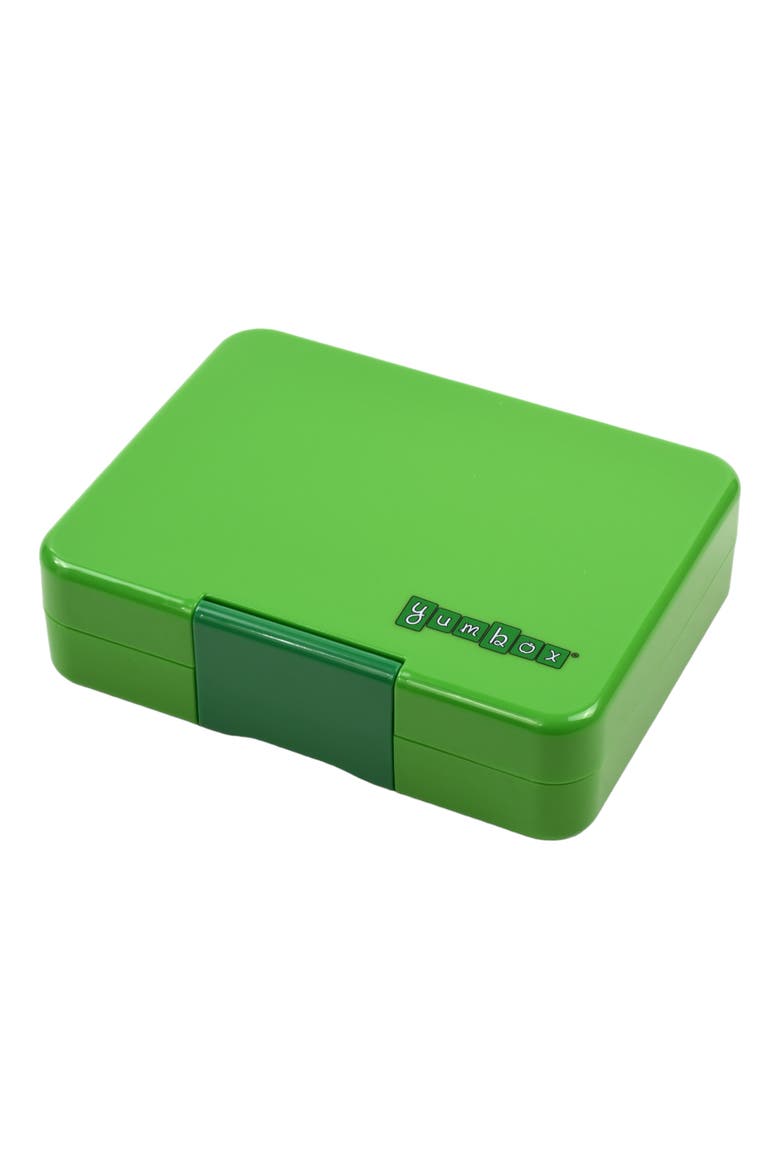 Snack leakproof Bento Box, Alternate, color, Green Shark