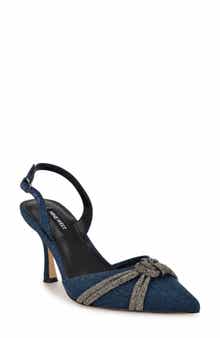 Nine West Deby Pointed Toe Slingback Pump