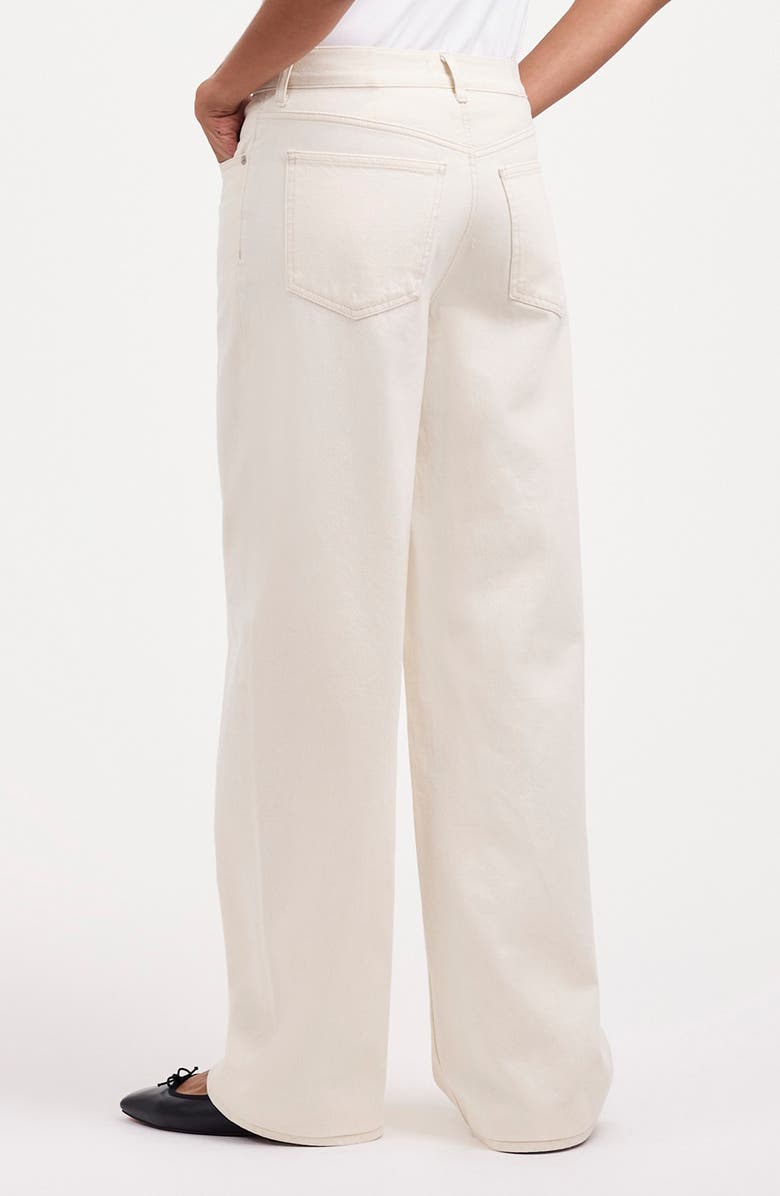Madewell Low Slung Baggy Jeans, Alternate, color, Vintage Ivory