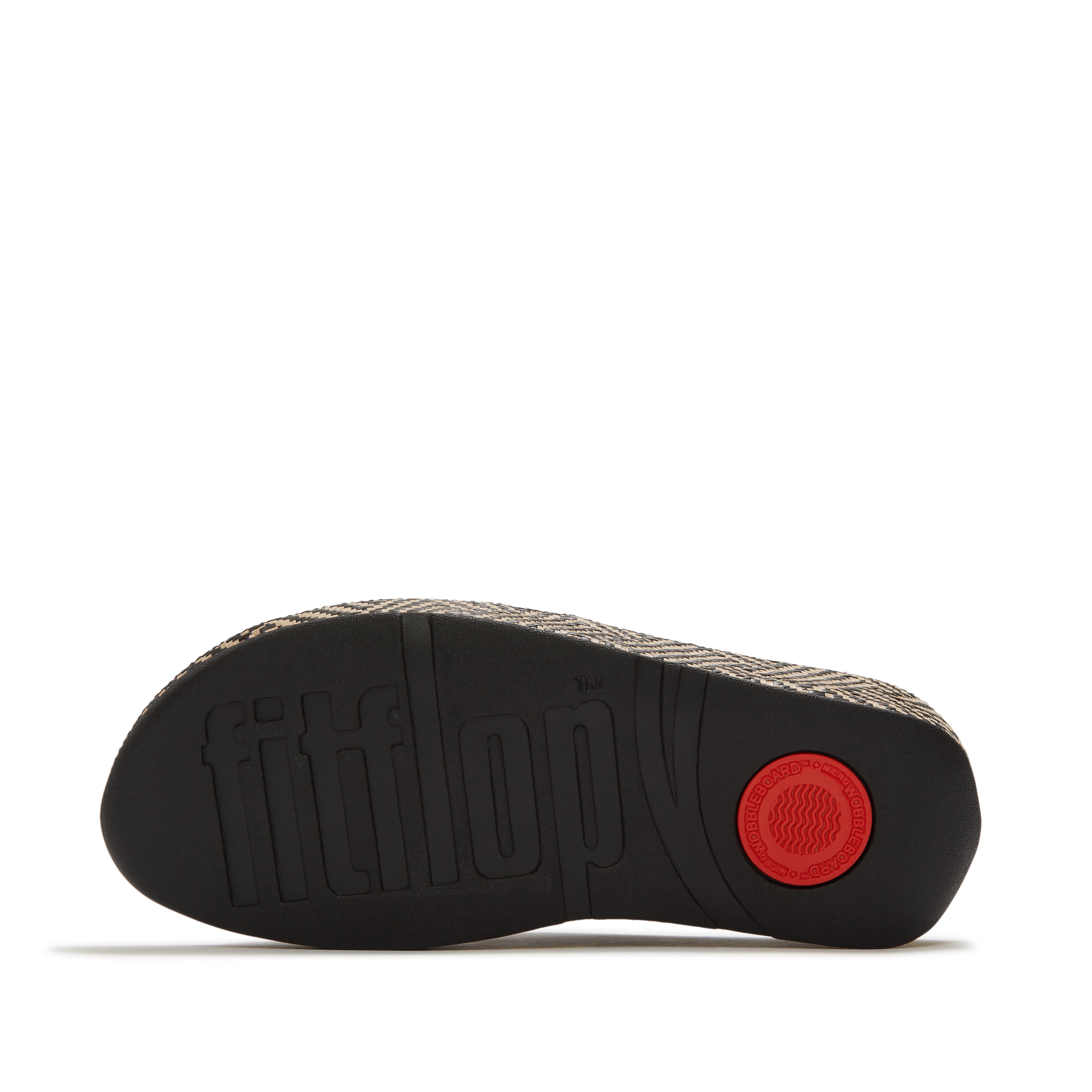 FitFlop Lulu Lux Graphic-Weave Slides, Alternate, color, Black