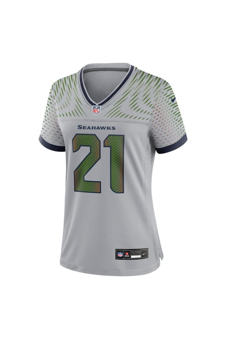 Women's Nike Devon Witherspoon Wolf Gray Seattle Seahawks 2025 Rivalries Collection Game Jersey, Alternate, color, Gray