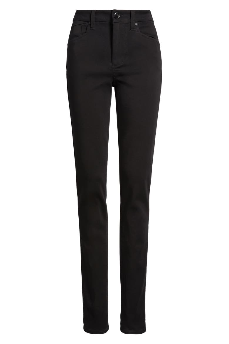 Better Butter High Waist Extralong Skinny Jeans, Alternate, color, BLACK