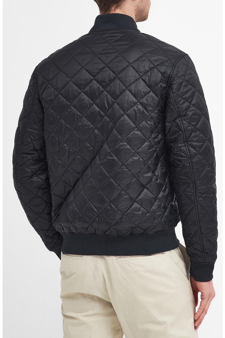 Galento Quilted Bomber Jacket, Alternate, color, BLACK