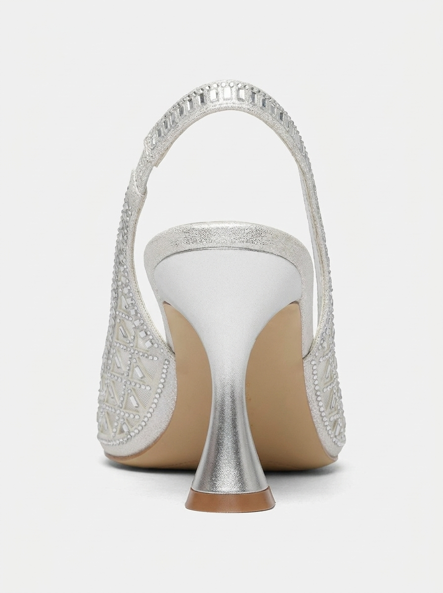 Megan Embellished Stiletto Pump, Alternate, color, Silver