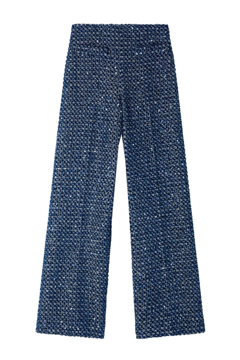 Sequin trousers, Alternate, color, Navy blue