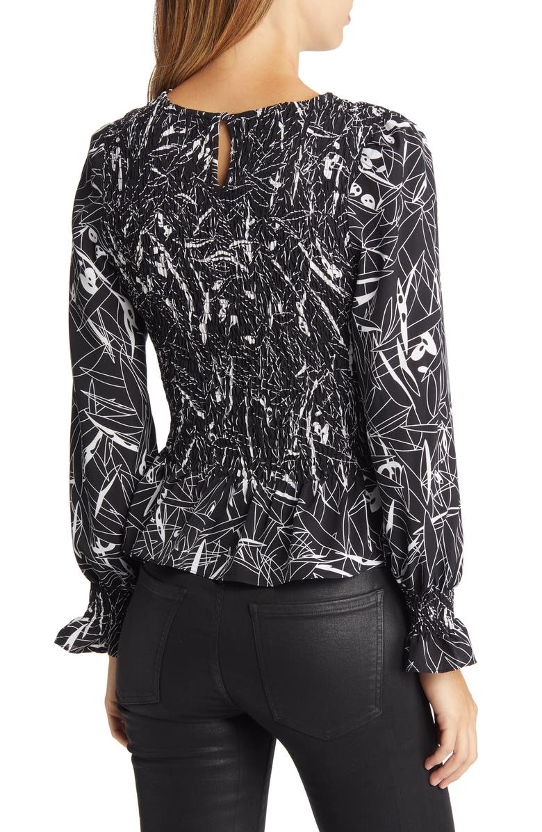 NIKKI LUND Winona Abstract Print Cotton Blend Blouse, Alternate, color, 