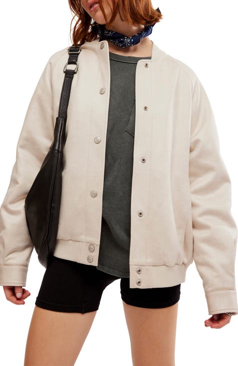 Women s Ivory Bomber Jackets Nordstrom