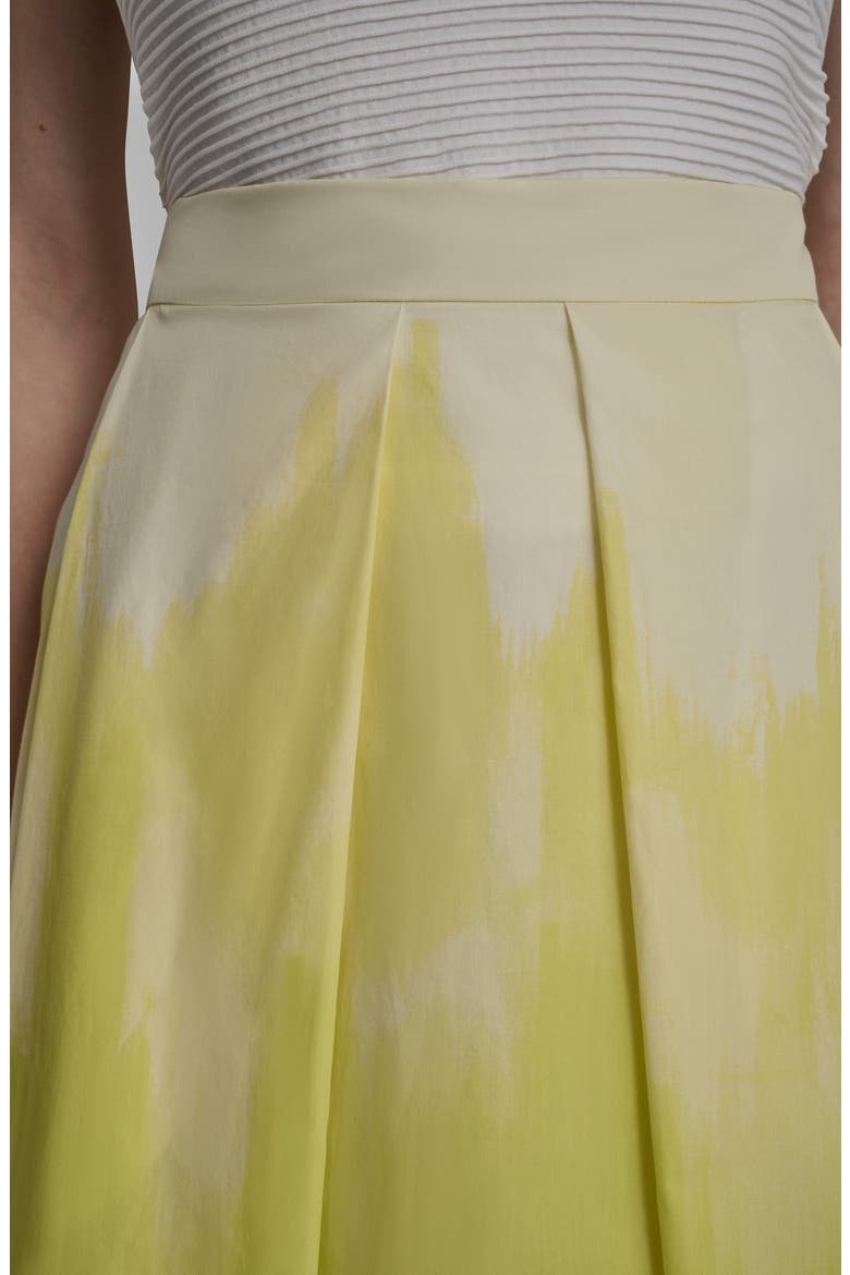 Ombré Pleated Cotton Poplin Midi Skirt, Alternate, color, DAYBREAK HAZE