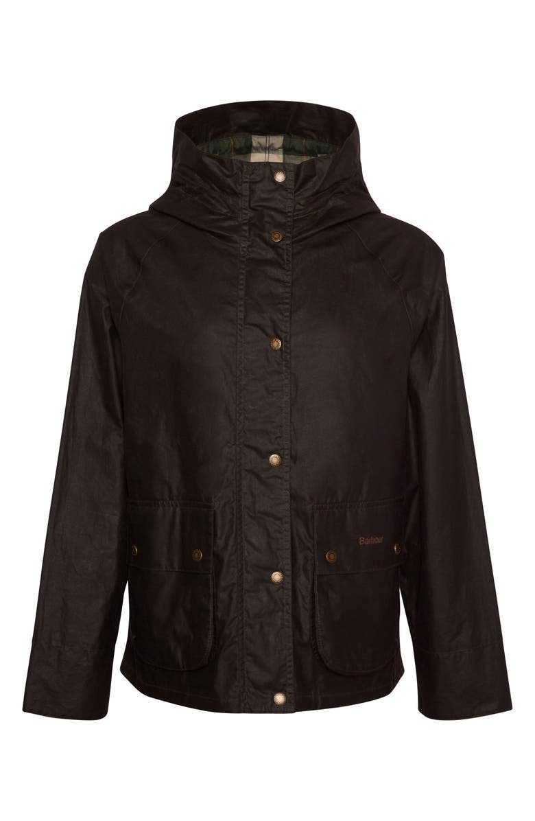 Barbour Hollies Waxed Water Repellent Jacket, Alternate, color, Rustic/ Ancient Tartan