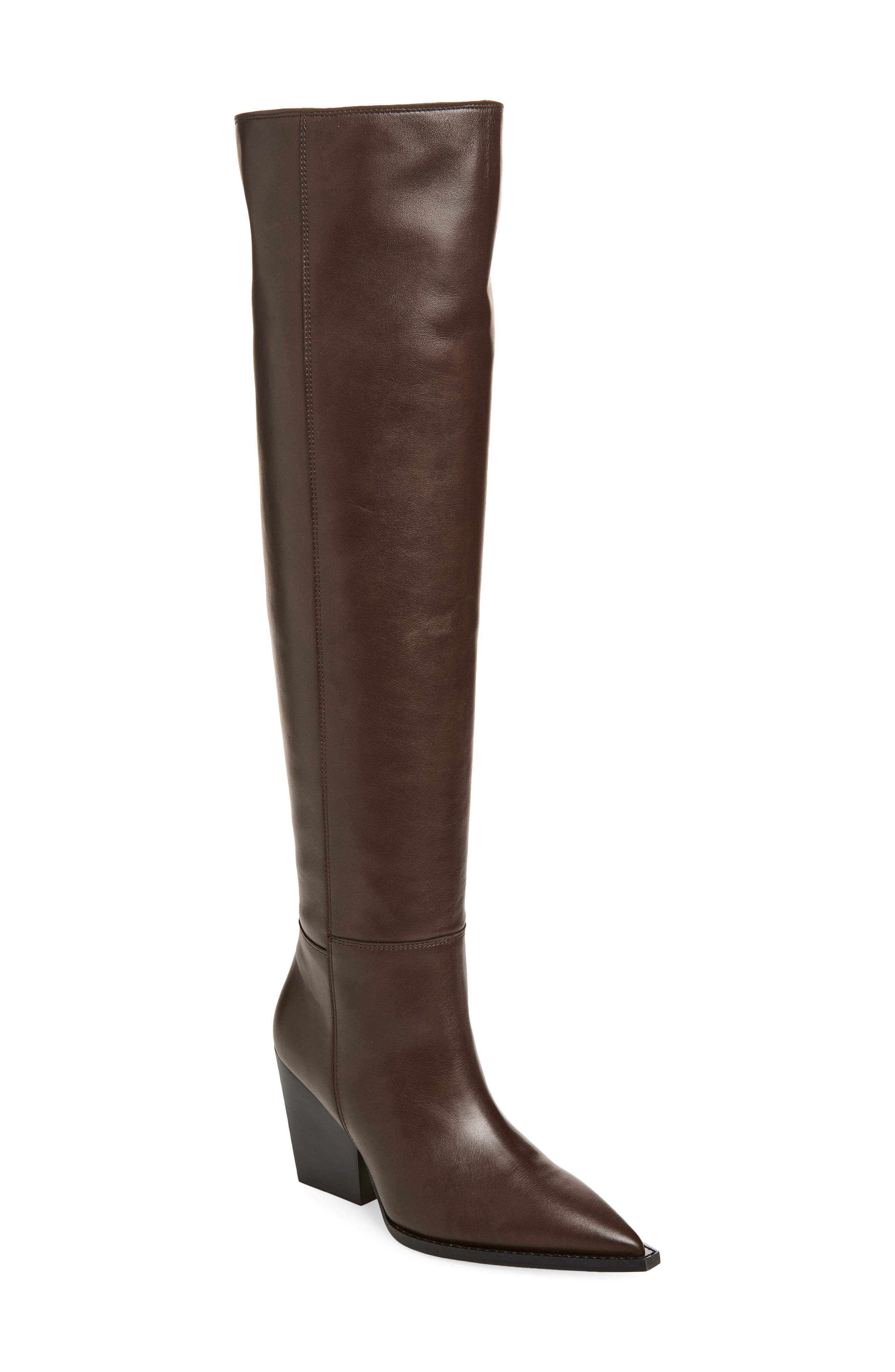 AllSaints Reina Over the Knee Boot, Main, color, Brown