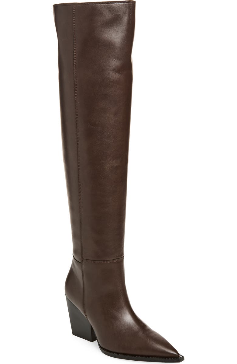 AllSaints Reina Over the Knee Boot, Main, color, Brown