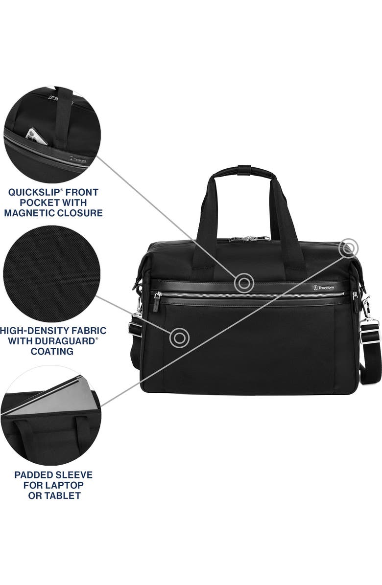 TRAVELPRO Platinum Elite Carry on Soft Travel Duffel Bag, Alternate, color, Black