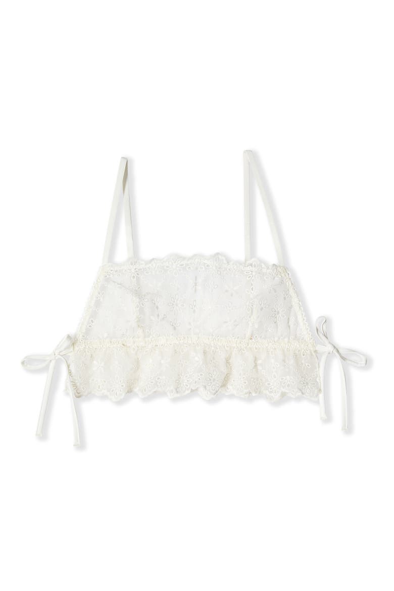 Jane Embroidered Bralette, Alternate, color, ECRU