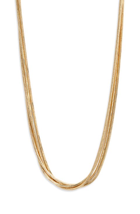 Layered Snake Chain Necklace