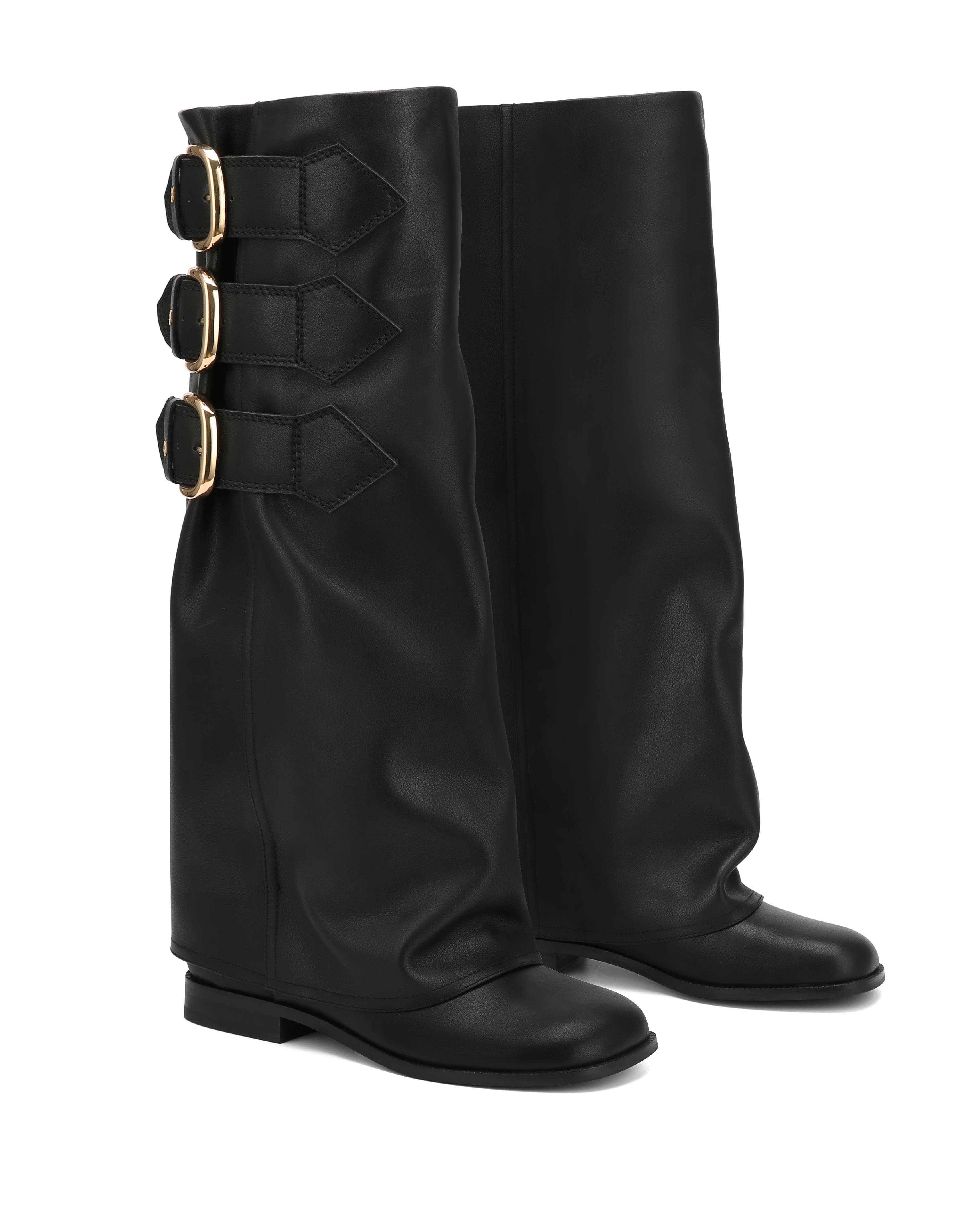 Naked Wolfe Anchor Leather Boot, Alternate, color, Black