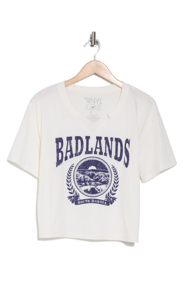 Vinyl Icons Badlands Notch Graphic T-Shirt, Alternate, color, Marhsmallow