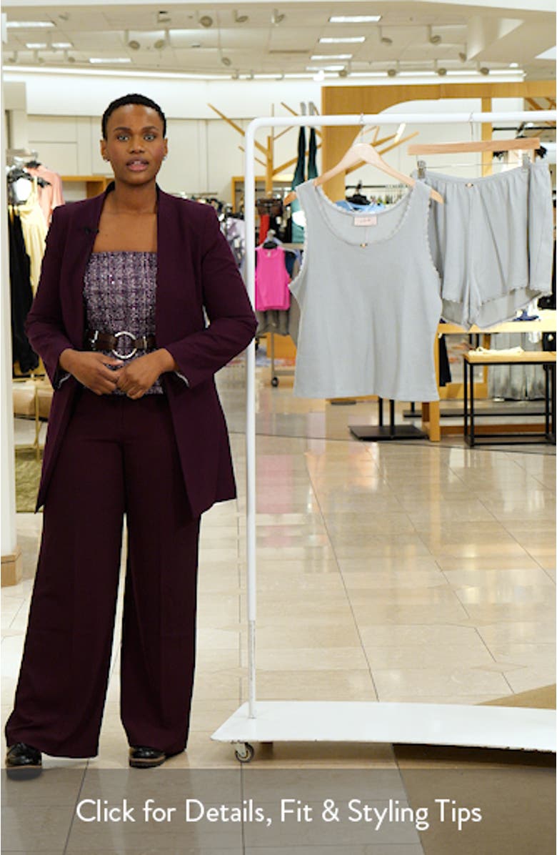 Claire Waffle Knit Short Pajamas, sales video thumbnail