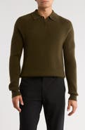 Amicale Rib Cashmere Polo Sweater