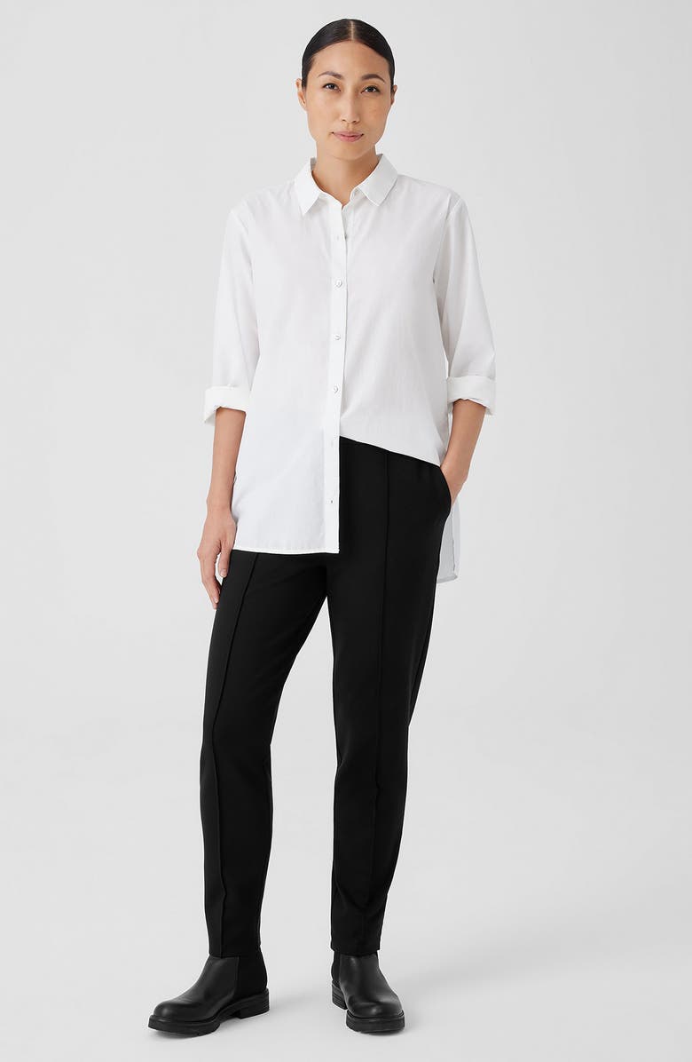 Eileen Fisher Pintuck Pleat Tapered Ankle Pants, Alternate, color,