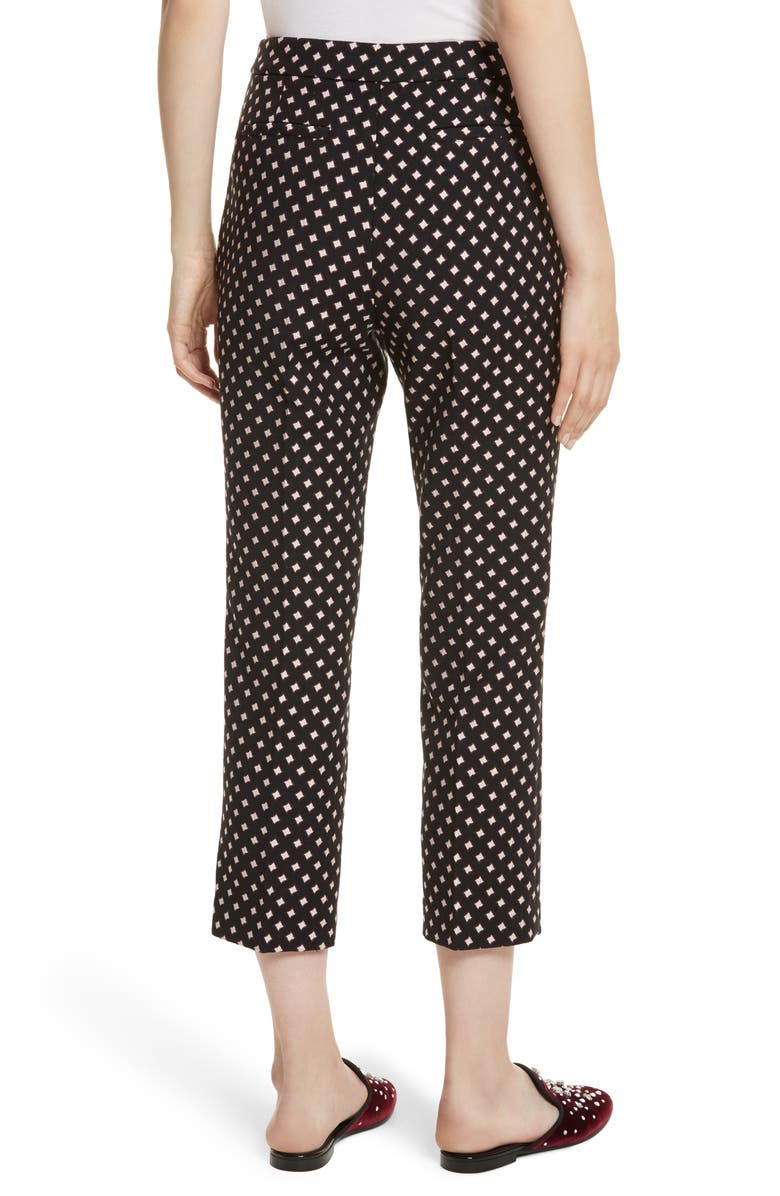 Kate Spade New York cigarette pants, Alternate, color, Black