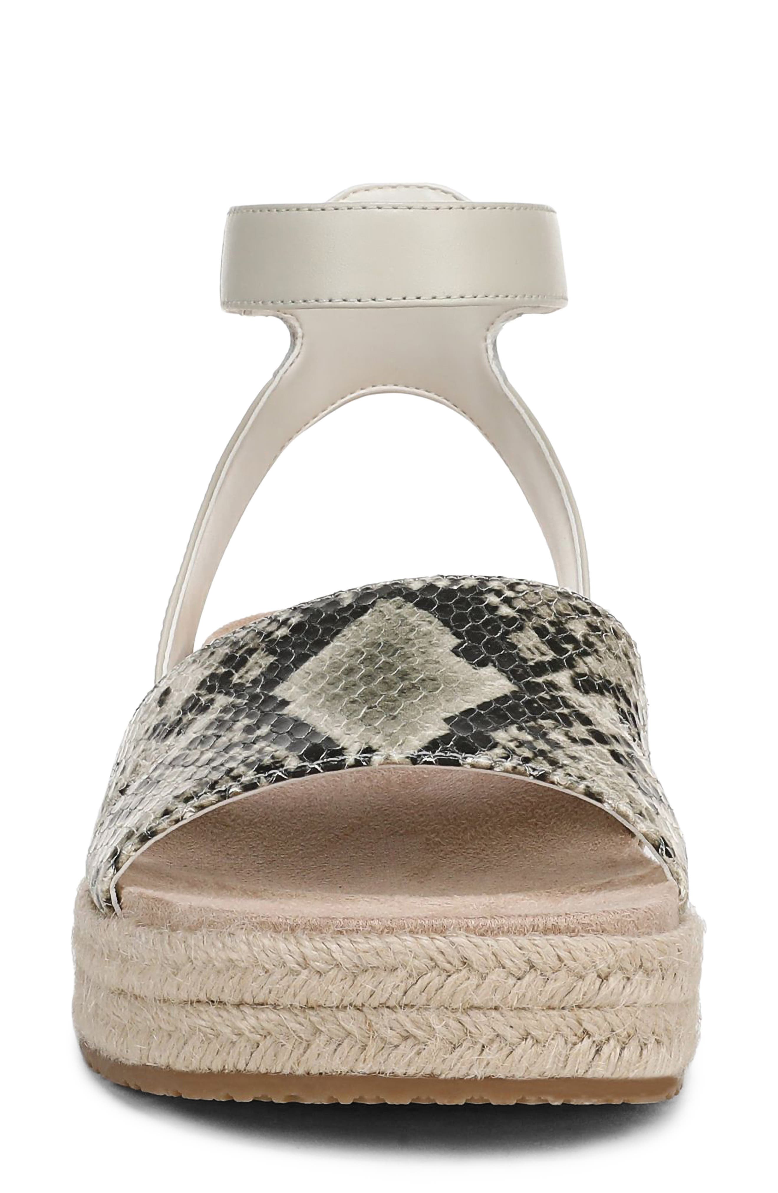 Yucca Platform Ankle Strap Sandal, Alternate, color, CREAM SNAKE