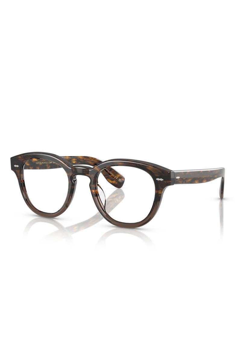 Oliver Peoples 50mm Pillow Optical Glasses, Alternate, color, Sedona Red/ Taupe/ Demo Lens