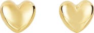 The Lovery Fine Jewelry Puffy Gold Heart Stud Earrings