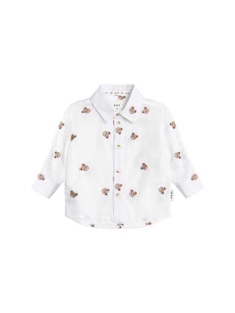 Longsleeve Huxbear Button Up (Toddler, Little Kids & Big Kids)