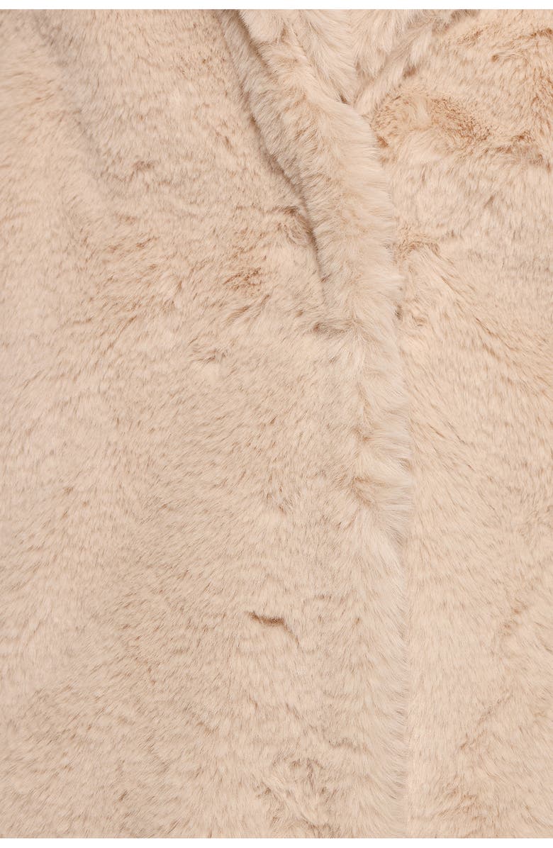 Petal & Pup Meeka Faux Fur Jacket, Alternate, color, Beige