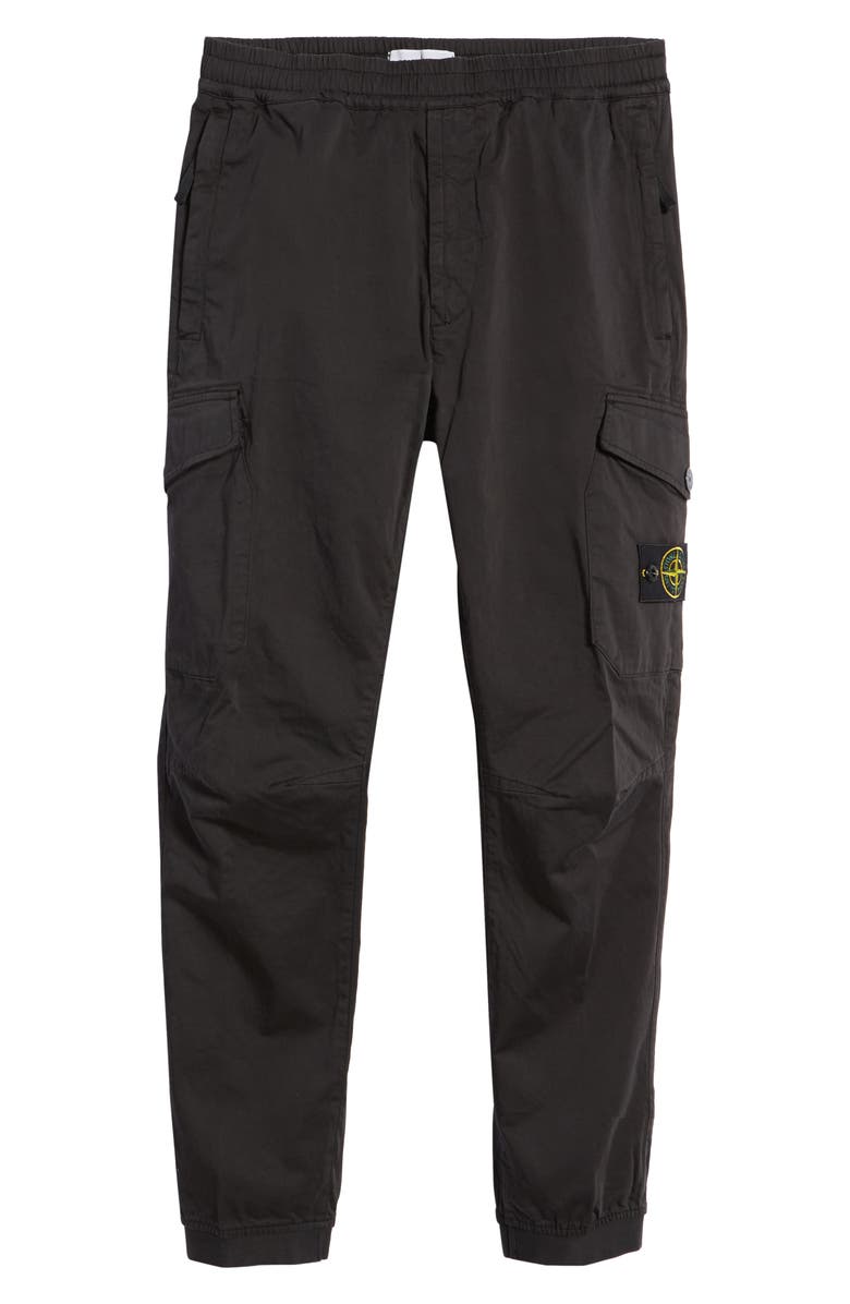 Stone Island Elastic Waist Cargo Joggers, Alternate, color, 