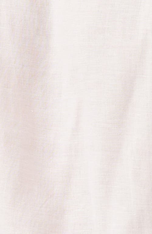 Rodd & Gunn Palm Beach Sports Fit Short Sleeve Linen Button-up Shirt In Pink