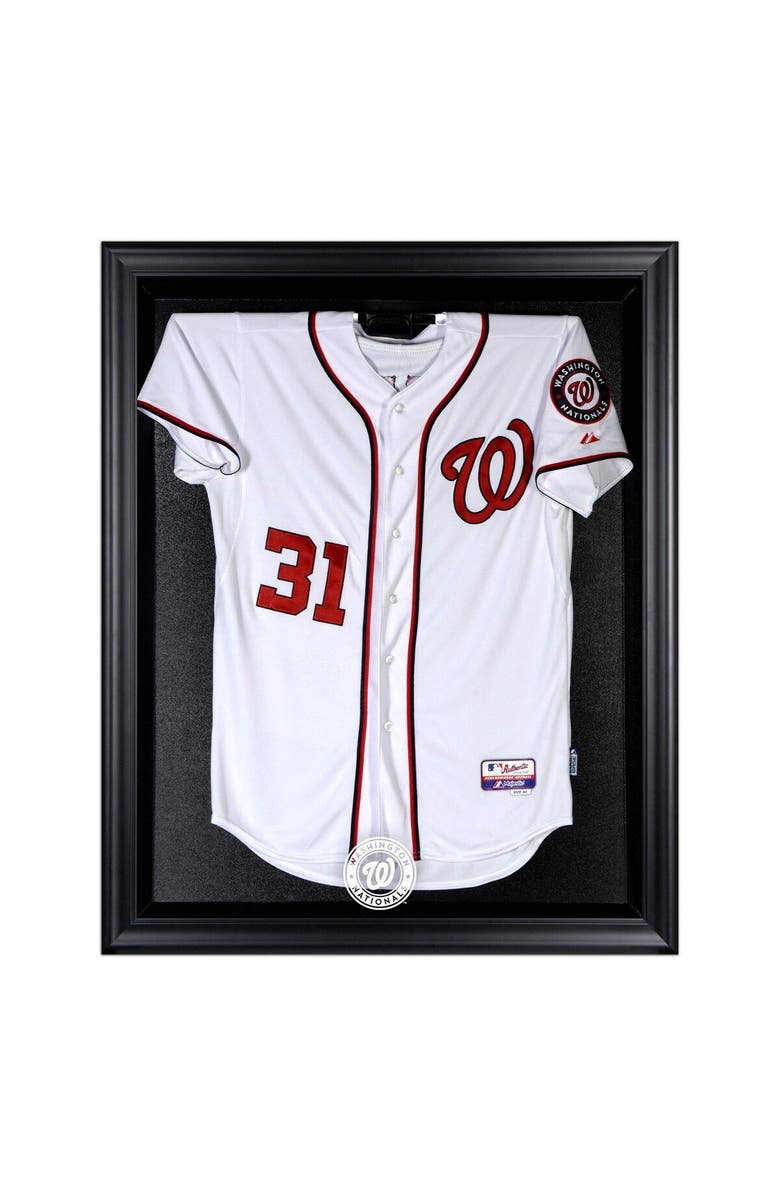 FANATICS AUTHENTIC Washington Nationals Black Framed Logo Jersey Display Case, Main, color, 