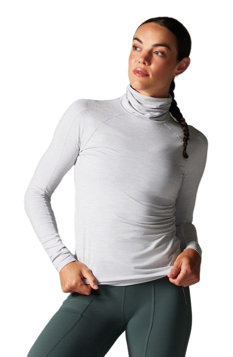 Tavi Brushed Tec Knit Chill Turtle Neck, Main, color, Ash