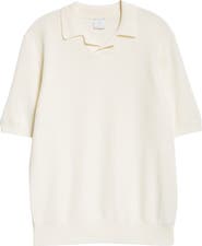 Eleventy Short Sleeve Polo Sweater