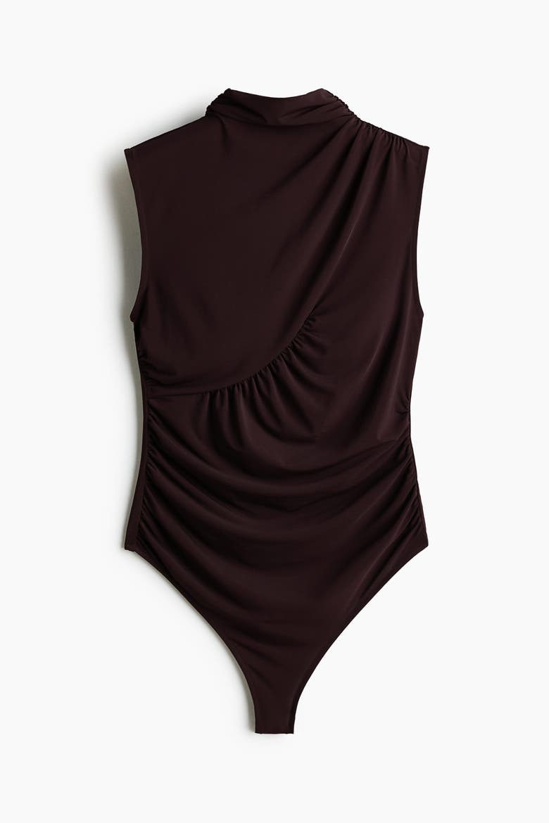 Draped Thong Body, Alternate, color, Dark brown