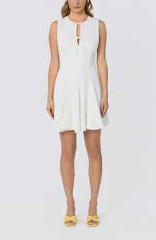 Tristan Tie Front Sleeveless Flare Dress