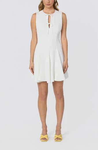 Tristan Tie Front Sleeveless Flare Dress