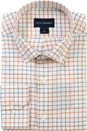 Scott Barber Windowpane Prep Cotton Twill Button-Down Shirt