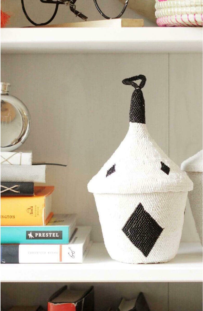 indego africa Beaded Peace Basket, Alternate, color,