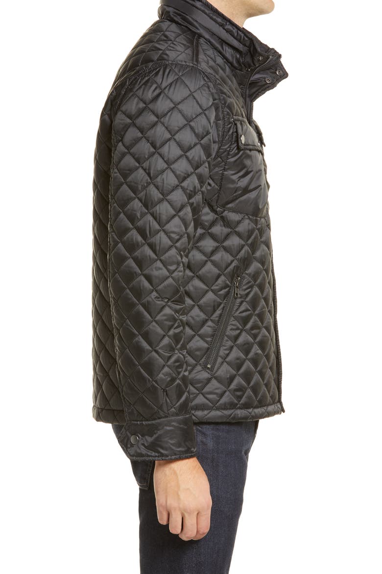 Lightweight Quilted Jacket, Alternate, color, BLACK CAVIAR