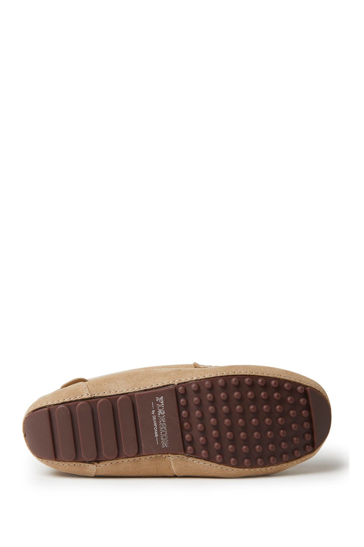 Fireside Mel Genuine Shearling Moccasin Slipper, Alternate, color, SAND