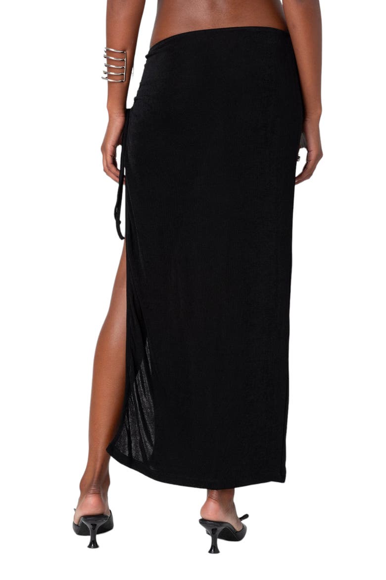 Goldie Slit Maxi Skirt, Alternate, color, BLACK
