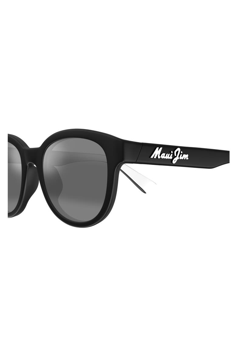 Ihupani AF 53mm PolarizedPlus2® Round Sunglasses, Alternate, color, BLACK